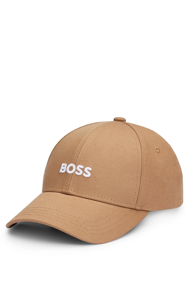 Cotton-twill cap with embroidered logo