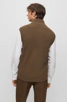 Regular-fit gilet with logo patch