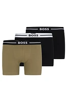 Three-pack of stretch-cotton boxer briefs