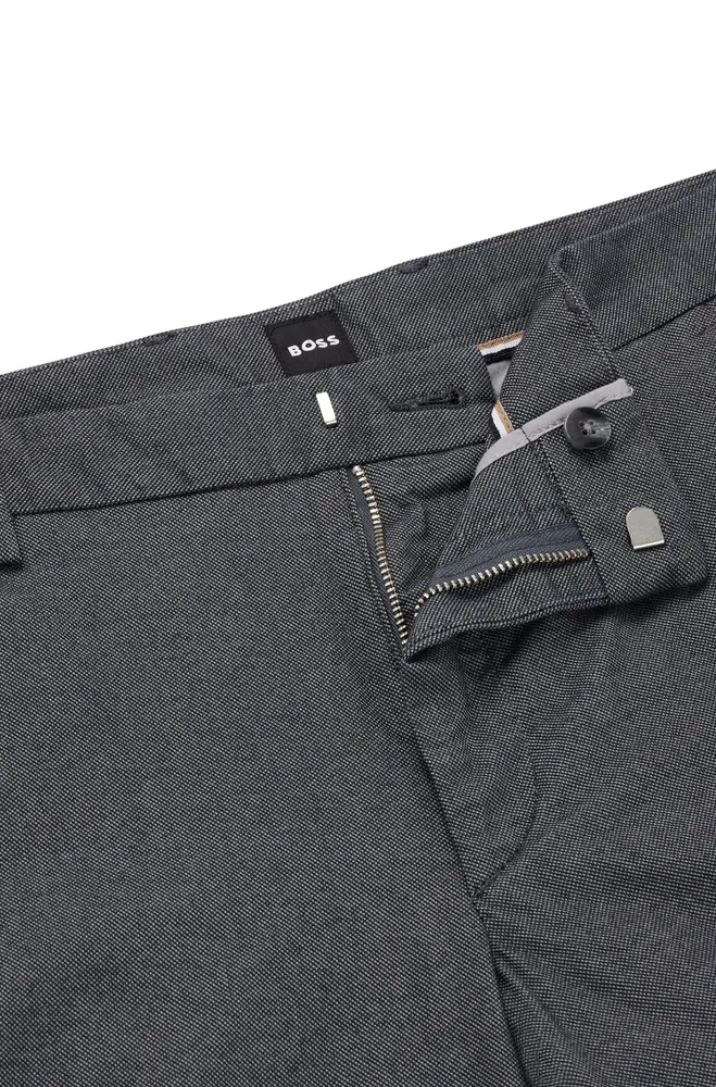 Slim-fit chinos two-tone stretch cotton