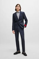 Extra-slim-fit jacket stretch twill