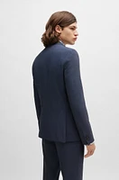 Chaqueta extra slim fit de sarga elástica