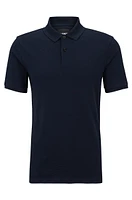 Regular-fit polo shirt structured cotton