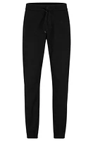 Cuffed slim-fit trousers stretch-cotton gabardine