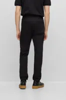 Cuffed slim-fit trousers stretch-cotton gabardine