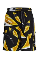 Quick-drying swim shorts seasonal-print recycled fabric