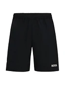 BOSS x Matteo Berrettini stretch-poplin shorts with contrast logo