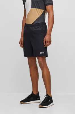 BOSS x Matteo Berrettini stretch-poplin shorts with contrast logo