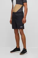 BOSS x Matteo Berrettini stretch-poplin shorts with contrast logo