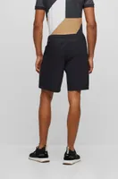 BOSS x Matteo Berrettini stretch-poplin shorts with contrast logo