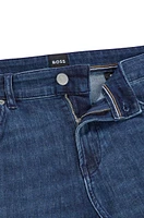 Slim-fit jeans dark-blue Italian lightweight denim