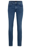 Slim-fit jeans coal-navy Italian denim