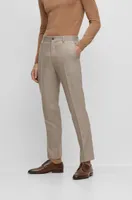 Slim-fit pants melange stretch fabric