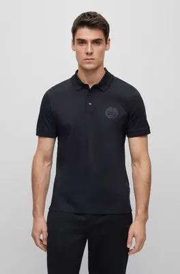 Porsche x BOSS mercerized-cotton slim-fit polo shirt