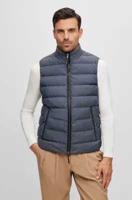 Melange gilet with tailored details