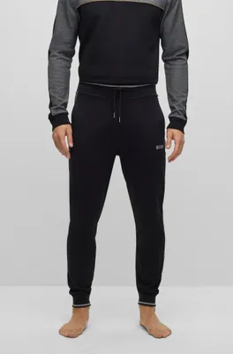 Cotton-blend tracksuit bottoms with embroidered logo