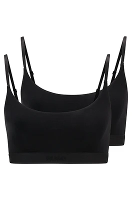 Two-pack of bralettes stretch modal