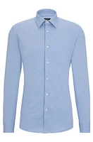 Slim-fit shirt a cotton blend