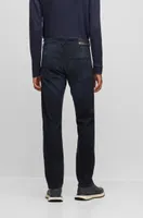 Slim-fit jeans blue knitted denim