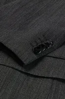 Slim-fit suit a micro-patterned wool blend