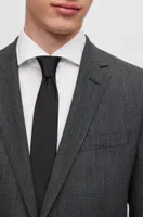 Slim-fit suit a micro-patterned wool blend