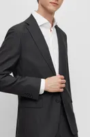 Slim-fit suit a performance-stretch wool blend