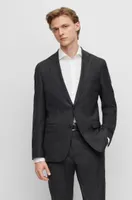 Slim-fit suit a performance-stretch wool blend