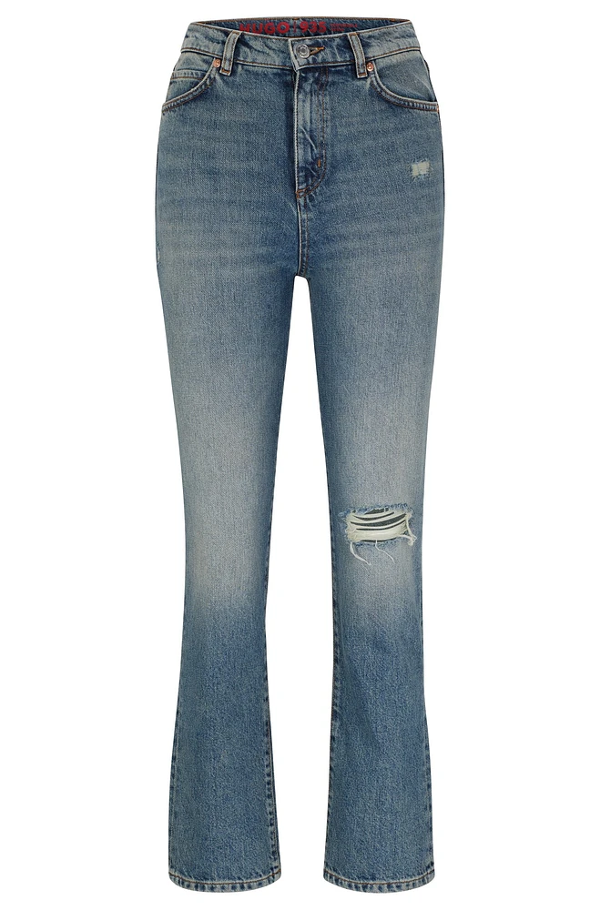 Relaxed-fit jeans ocean-blue denim