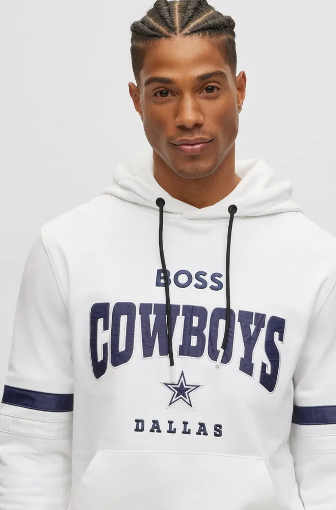 Boss Men's Boss x NFL Cotton-terry Sweatshirt - Dallas Cowboys Blue - Size Medium