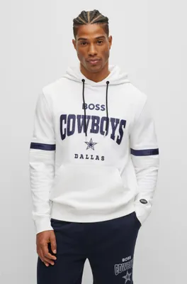 Dallas Cowboys Neutral Colour Logo Hoodie - Mens