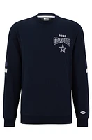 BOSS x NFL cotton-terry sweatshirt with collaborative branding
