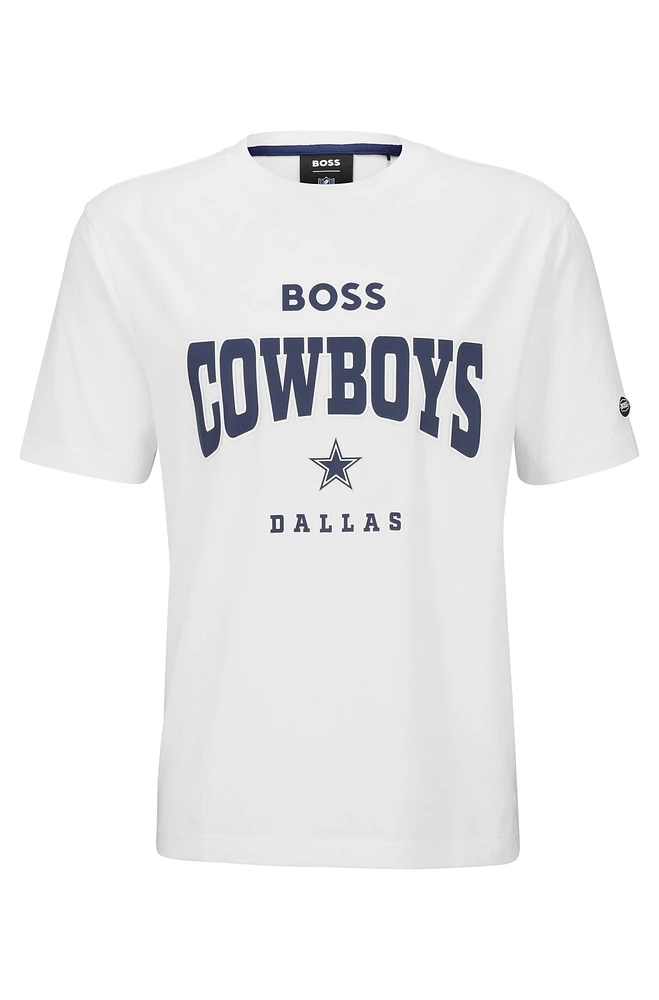 BOSS BOSS x NFL cotton-blend T-shirt with collaborative branding in Cowboys | Men's T-Shirts size M