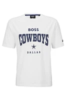 BOSS x NFL stretch-cotton T-shirt with collaborative branding