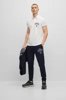 BOSS x NFL cotton-piqué polo shirt with collaborative branding