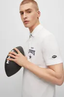 BOSS x NFL cotton-piqué polo shirt with collaborative branding