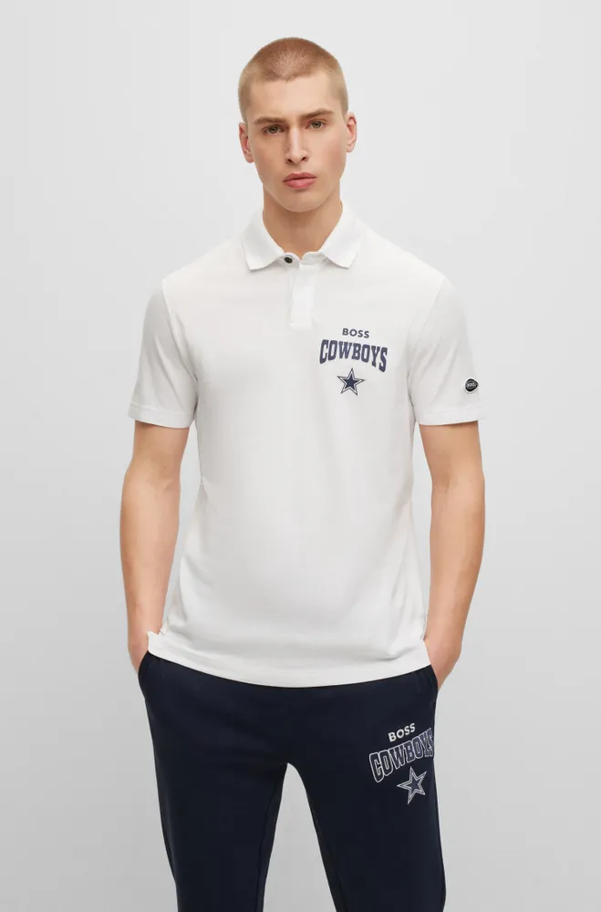 BOSS - BOSS x NFL long-sleeved polo shirt with collaborative branding