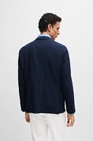 Slim-fit jacket a performance-stretch wool blend