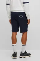 BOSS x NFL cotton-terry shorts with collaborative branding