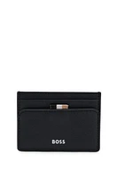 Card holder with signature stripe and logo detail