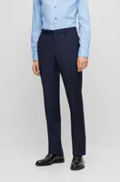 Three-piece slim-fit suit virgin wool