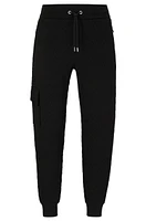 Cotton tracksuit bottoms with monogram jacquard