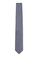 Silk-blend tie with jacquard pattern