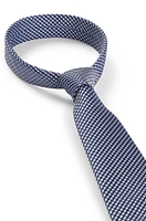 Silk-blend tie with jacquard pattern