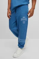 BOSS x NFL oversize-fit tracksuit bottoms denim-look cotton