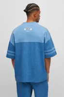 Camiseta oversize fit BOSS x NFL en algodón de aspecto denim