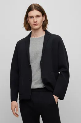 Relaxed-fit jacket a cotton blend