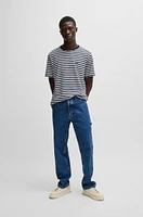 Relaxed-fit T-shirt cotton with horizontal stripes