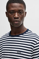 Relaxed-fit T-shirt cotton with horizontal stripes