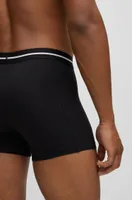 Three-pack of boxer briefs with logo waistbands