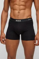 Two-pack of boxer briefs with logo waistbands